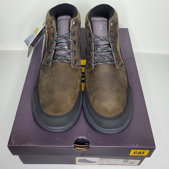 CAT Drover ICE+ Waterproof TX Men’s Boots Size 9.5 Dark Gull Grey - Picture 4 of 7